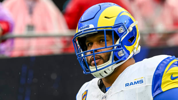 Los Angeles Rams defensive tackle Aaron Donald